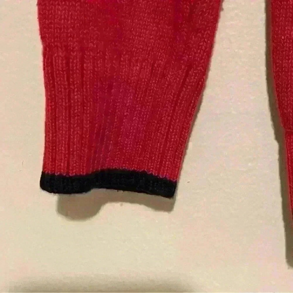 Tommy Hilfiger Boys Solid With Chest Zip Sweater size 6 Red 100 % cotton - Picture 6 of 13